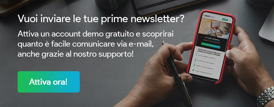 Telefono con applicazione contenente statistiche per studiare le migliori strategie di email marketing